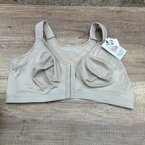 Leonisa Bra Womens Size 42 Nude Multi Functional Posture Corrector Wireless NWT